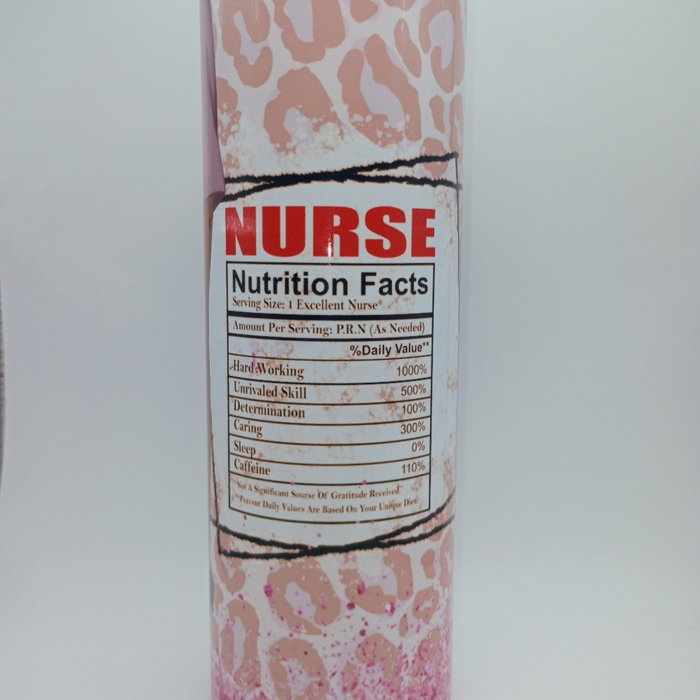 Nurse Nutrition Facts Tumbler